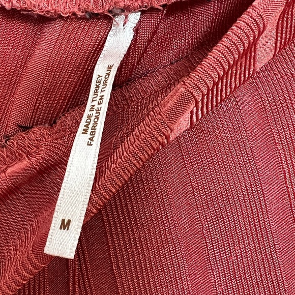 Free People Ribbed Wide Leg Pants (Med) - Picture 4 of 4